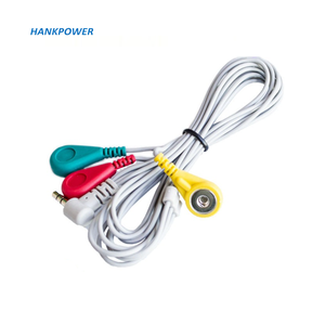 Botones ECG <span class=keywords><strong>3</strong></span> en 1 a <span class=keywords><strong>3</strong></span>,5 Cable AUX Cable a presión ECG de <span class=keywords><strong>3</strong></span> derivaciones con conector de audio de ángulo recto de <span class=keywords><strong>3</strong></span>,5 MM para máquinas Tens EMS - Product Image 6