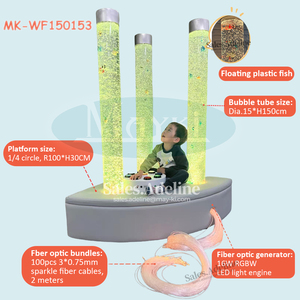 Set di Divani Sensoriali con Tre Tubi LED a Bolle, Controllo a Pulsante, Tubo Sensoriale a Bolle per Terapia dell'<span class=keywords><strong>Autismo</strong></span> - Product Image 3