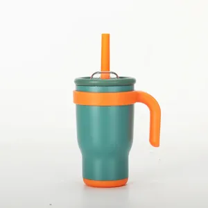 Tốt người bán 420ml đôi tường chân không trẻ em Tumbler 14oz chống bụi hút miệng và xử lý Cup cho trẻ em - Product Image 1