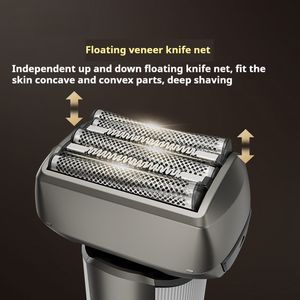 Tondeuse à barbe professionnelle, rasoir électrique à mouvement alternatif pour l'extérieur, rasoirs électriques intelligents pour le visage, Afeitadora, rasoir électrique - Product Image 5