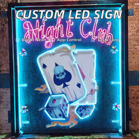 Enseigne néon LED 3D personnalisée avec logo d'entreprise, transformateur multicolore, télécommande/WiFi, étanche IPX7 pour publicité en bureau ou en magasin