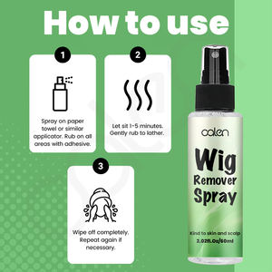 Luxfume OEM ODM 60ML Spray dissolvant de colle pour perruque en dentelle facile à nettoyer, sans résidus, pour perruque en dentelle frontale - Product Image 6