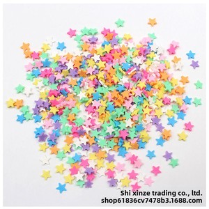 Piezas Redondas en Forma de Corazón y Pentagrama, Gránulos de Azúcar Simulados, Accesorios para Slime Hechos a Mano - Product Image 5