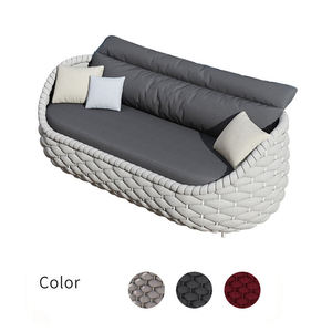 Modern Luxury Garden <b>Outdoor</b> Furniture Hotel Leisure <b>Outdoor</b> <b>Sofa</b> Braided Rope Aluminum Patio Couch Set for Villa Resort Balcony - Product Image 4