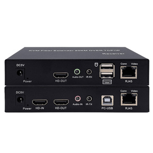 4K60 <strong>HDMI</strong> KVM Fiber Extender Long-distance Fiber Video Transmission USB Device One Pair - Product Image 1