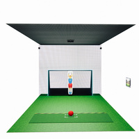 Simulateur de football virtuel 3x8m pour entraînement de gardiens de but et jeu de précision en salle