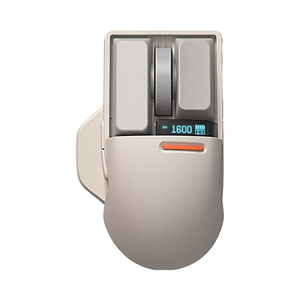 Ratón Inalámbrico Retro Gris LOFREE, Táctil, PBT, 4000 DPI, Pantalla OLED, Receptor USB para Conexión <span class=keywords><strong>Bluetooth</strong></span> y Cableada, Recargable para <span class=keywords><strong>Mac</strong></span> - Product Image 1