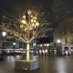 Toprex Étanche Décorations De Noël Suspendu Arbre Plié 3D Led Ronde Led Sphère Boule Éclairée Pour L'extérieur - Product Image 3
