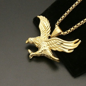Pendentif Aigle Volant en Acier Inoxydable Plaqué Personnalisé Style Punk pour Enfants - Product Image 3