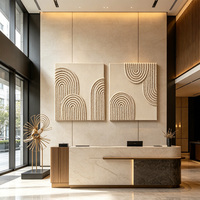 Art mural en macramé tissé à la main, disponible en dropshipping direct d'usine, pour une décoration intérieure minimaliste neutre
