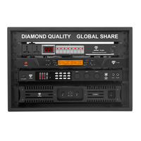 Ensemble de haut-parleurs de karaoké Diamond Six-In-One Professional Audio, caisson de basses passif de 12 pouces 1200W, pour scène, mariage, DJ, son haute résolution