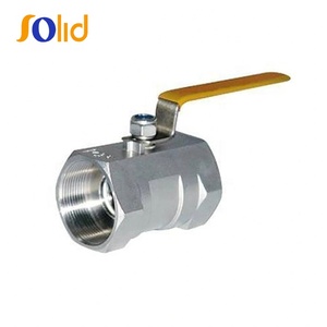 Factory price 1/4 "-4" 1PC <strong>one</strong> piece <strong>fucked</strong> thread end stainless steel ball valve - Product Image 2