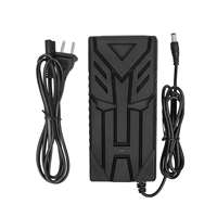 Chargeur CC ULIP 42V 54.6V 2A avec prise US, adaptateur de batterie au lithium pour trottinette électrique et vélo d'équilibre avec ventilateur, entrée 100-240V