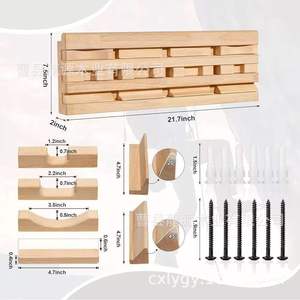 Estructura de madera para trepar en interiores, 21.7x7.5 pulgadas, tablero horizontal para entrenamiento de fitness en pared, para gimnasio en casa - Product Image 1