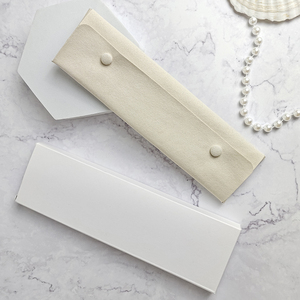 ジュエリーベルベットポーチ（ロゴ入り）＆カードポーチバッグ - 宝飾品梱包用高級スエードカスタムロゴポーチ - Product Image 6