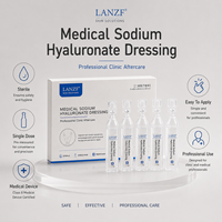 Sérum à l'acide hyaluronique en dose unique, marque privée ODM, en boîte, pour le visage et le corps, antioxydant, réduction des taches brunes, amélioration de l'élasticité de la peau