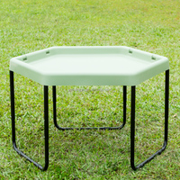 Mesa de Juego Sensorial Ajustable para Niños Pequeños, Multiusos, para Arena y Agua, para Uso en Interiores y Exteriores, KANGYA SS27, Capacidad de 100 kg
