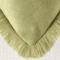 Boho Coussin avec Glands Doux Velours Lombaire Oreiller Décor À La Maison