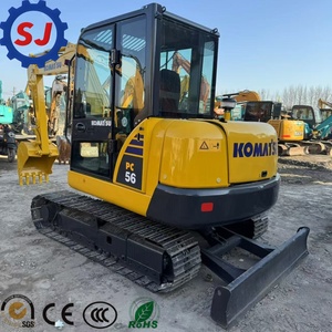 Mini-excavatrice Komatsu PC56-7 d'occasion |   Excavatrice sur chenilles de 5,5 tonnes |   Mini-pelleuse compacte d'origine japonaise à vendre - Product Image 1