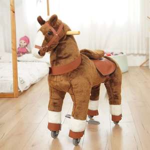 Prezzo di fabbrica cavallo giocattolo <span class=keywords><strong>con</strong></span> 4 ruote <span class=keywords><strong>giro</strong></span> pony equitazione giocattoli per bambini - Product Image 4