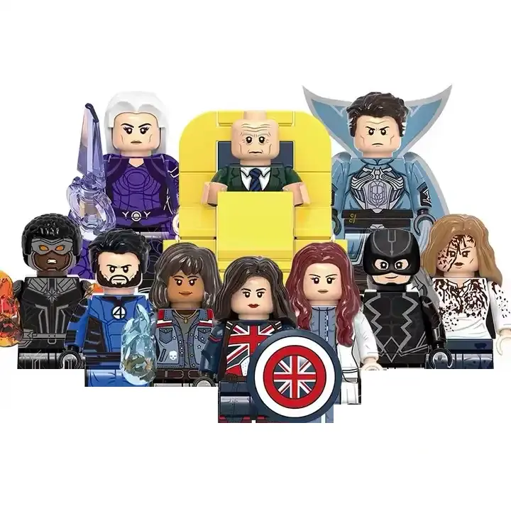 X0338 New Movie Heroes Dr. Strange Wanda Professor X Captain Mini Bricks Building Block Plastic Toy Juguetes