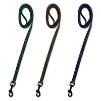 Laisse pour chien personnalisable à pois, laisse légère pour animaux de compagnie, corde de traction avec fermoir pivotant pour chiens de petite, moyenne et grande taille