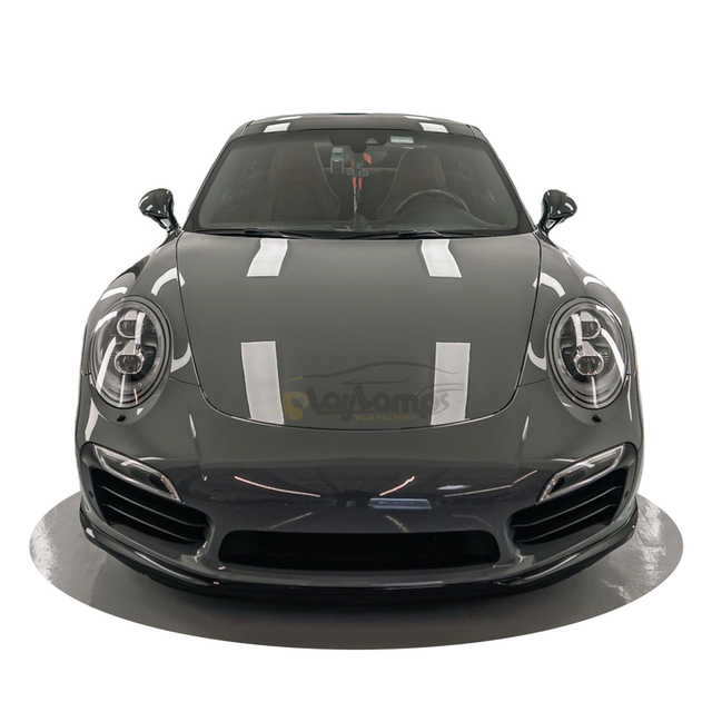 High Glossy 6.5mil Thick PVC Car Wrap Vinyl Stickers for Body-Super Bright Dark Nardo Gray Auto Wrap with Privacy Protection