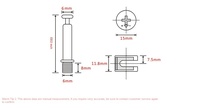 Fixations Minifix : Connecteur 3-en-1 à Came Excentrique et Écrou de Verrouillage pour Armoires de Buanderie et Accessoires de Meubles de Salon