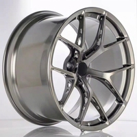 Özel 18 19 inç süper RS tarzı dövme alaşım jantlar jantlar 5x112 5x114.3 VW Golf R GTI Mk7 için örgü adım dudak Mk8 Jetta Audi