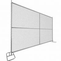 Clôture temporaire mobile à louer pour chantier de construction, panneau métallique mobile, clôture temporaire, maille de chaîne, panneau rempli, barrière à louer