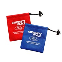 Pochette à cordon personnalisable avec logo pour fournitures d'atelier automobile, avec cordon à ressort, sac de rangement pour clés de roue de voiture