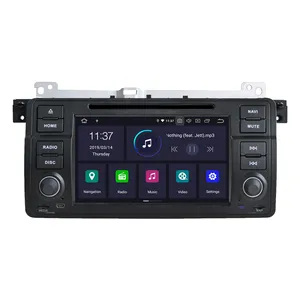 Din dvd player do carro 7 1 "Hex core 4G RAM android rádio do carro de vídeo auto gps com RDS/AM/FM para BMW E46