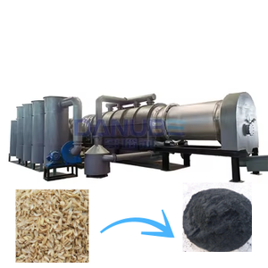 Four de carbonisation pour coques de noix de coco et bois de palmiste, ligne de production complète de charbon de bois - Product Image 1