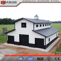 Construcción de estructura de acero prefabricada The Wilds Wedding And Event Venue Barndominium Kits Rustic Country Pole Barn para la venta
