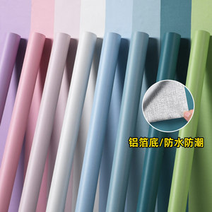 Papier peint auto-adhésif imperméable en PVC, 60cm x 1m, couleur unie, design minimaliste, pour la maison, la chambre à coucher, le dortoir, les autocollants muraux de location - Product Image 2