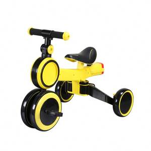 <span class=keywords><strong>Triciclo</strong></span> <span class=keywords><strong>3</strong></span> <span class=keywords><strong>en</strong></span> <span class=keywords><strong>1</strong></span> para Niños, Bicicleta de Empuje con Ruedas Grandes y Seguras, Plegable, Portátil, con Spray de Burbujas, Asiento y Patinete - Product Image 3