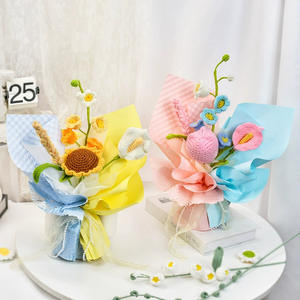 Decoración Tejida a Mano con Flores de Lirio de los Valles y Tulipanes de Lana para el Día de San Valentín, Regalo de Graduación, Regalo para el Día del Maestro - Product Image 4