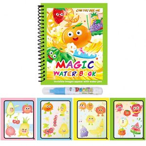 Reusable Magic Water Drawing <b>Book</b> for Kids Preschool <b>Educational</b> Coloring Pad, Reversible Doodle Activity <b>Book</b> for Children - Product Image 1