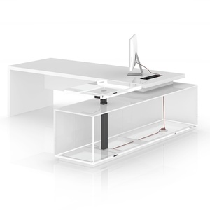 Modern Design Wooden Office Desk Furniture CEO Manager Executive Table with Cabinet for Home Use - Product Image 5