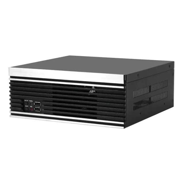 HTPC Aluminum Mini ITX Industrial PC Server Case Desktop 2U Server Chassis