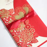 Cartes d'invitation de mariage personnalisées, écologiques, recyclables, style européen, design moderne, impression UV, vernissage brillant