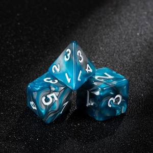 ชุดลูกเต๋าอะคริลิคสำหรับเล่นตามบทบาทเล็กเกมกระดาน DND D20 D12 D8 D6 D4 - Product Image 5