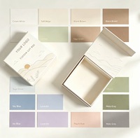 Boîte cadeau rigide personnalisée Off White avec motif imprimé à l'intérieur, couvercle et base, boîte en papier rigide pour emballage de cosmétiques, bijoux, cadeaux