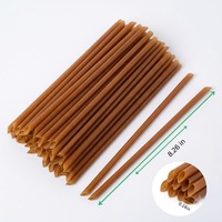 Pailles en pulpe de bagasse de café biodégradables et compostables pour emballage alimentaire et boisson, sans plastique, personnalisables