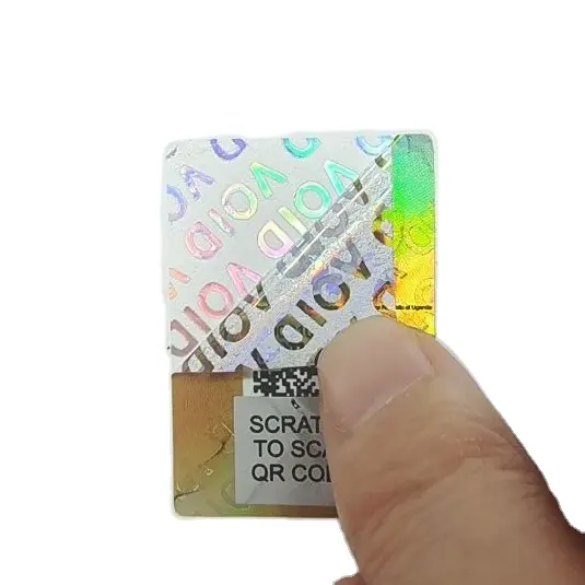 Custom Peeling Off 3D Tamper Proof Digital Laser Hologram Anti-Counterfeiting Security Sticker