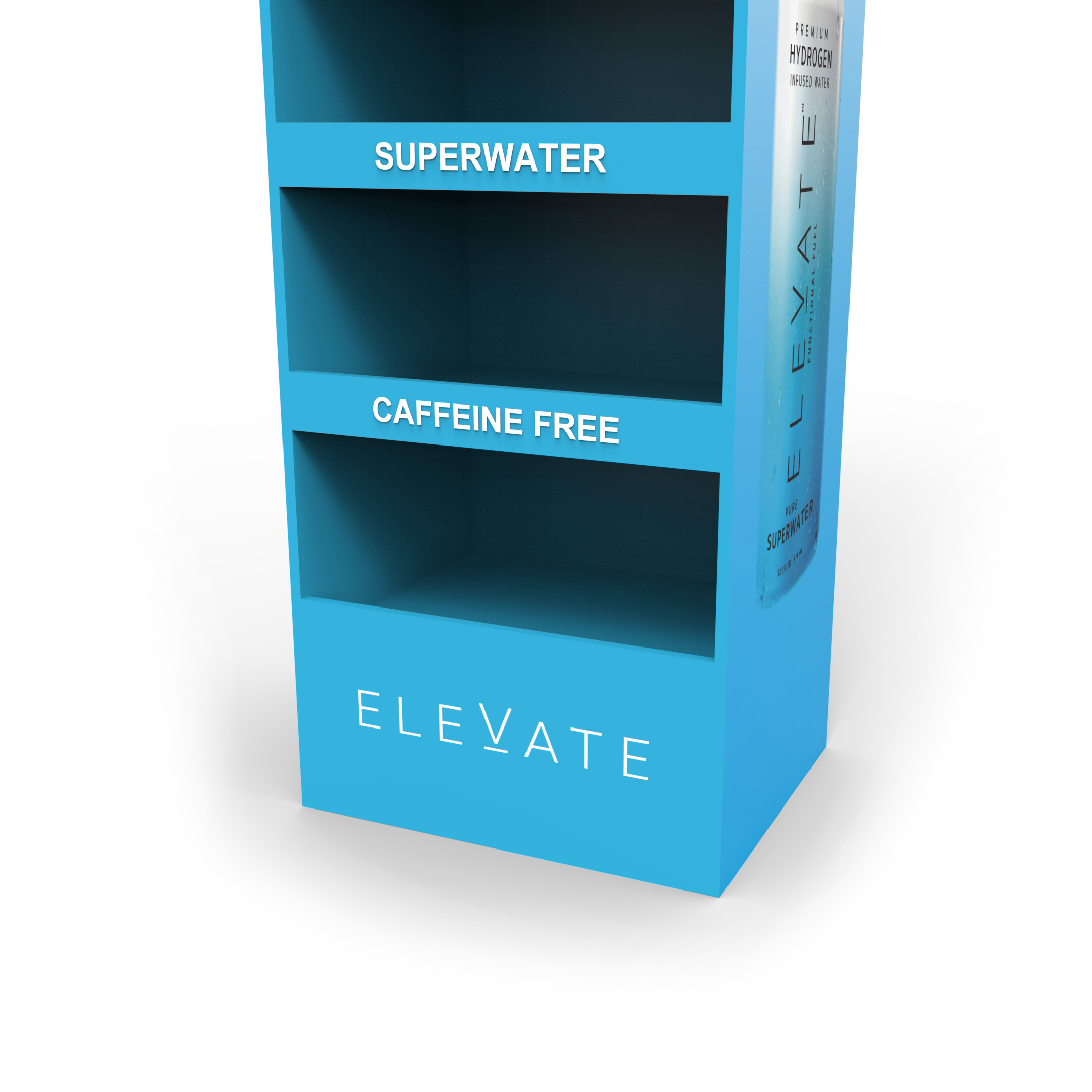 Alkaline Super Water Cardboard Display Stand New Design Pop Rack for Stores — view 5