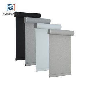 أسطوانة نافذة أو لف ظلال أو الستائر مع مجموعة قضبان السكك الحديدية العلوية لمكتب الفنادق - Product Image 6