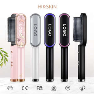 Brosse lissante électrique professionnelle en céramique, réglages multi-températures, couleur personnalisable, OEM/ODM, marque privée - Product Image 3