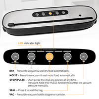 Mini Scelleuse Alimentaire Sous Vide Portable USB Sans Fil Rechargeable en Acier Inoxydable, Design Compact, Utilisation Domestique et Extérieure, Capacité 35ml
