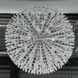 Hot Sale Acrylic <b>Chandelier</b> <b>Crystal</b> Drops Gorgeous Modern Luxury Beaded acrylic <b>chandelier</b> for wedding - Product Image 5